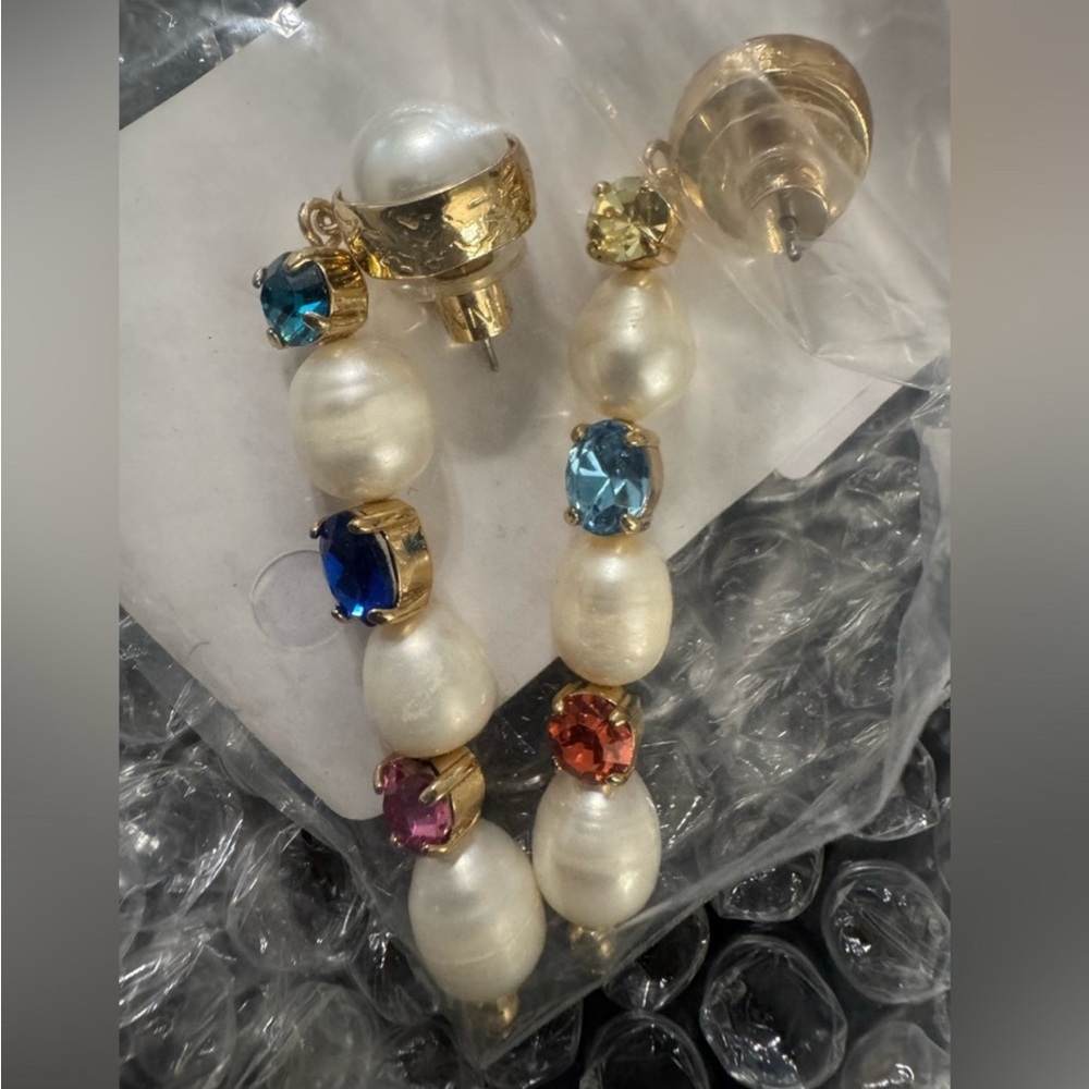 Dannijo Annika Pearl Drop Earrings Brand New
